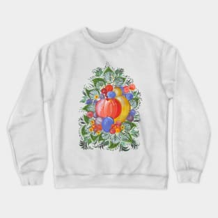 Fruit colorful in Russian folk art style Crewneck Sweatshirt